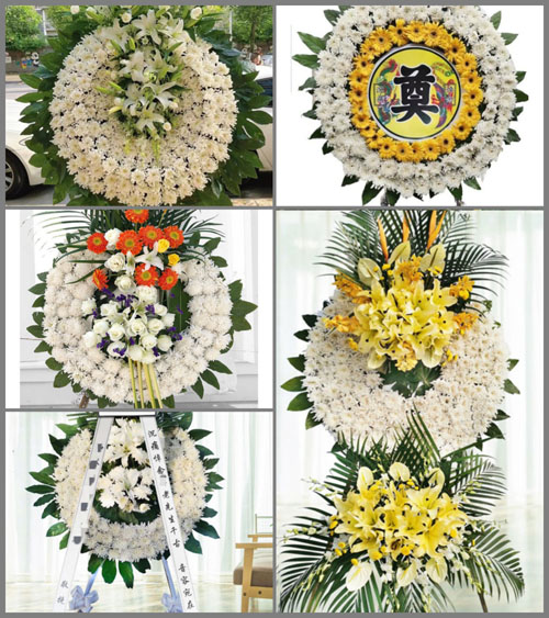 湖南常德津市市金鱼岭街道大旗村花圈速递